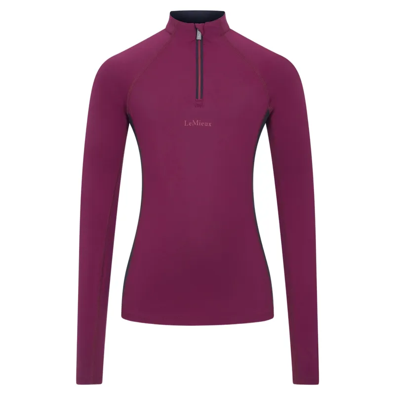 LeMieux Young Rider Classique Long Sleeve Base Layer - Blackberry-1