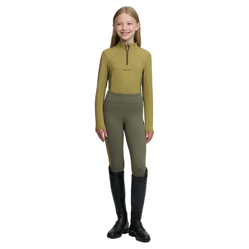 LeMieux Young Rider Classique Long Sleeve Base Layer - Gooseberry-6