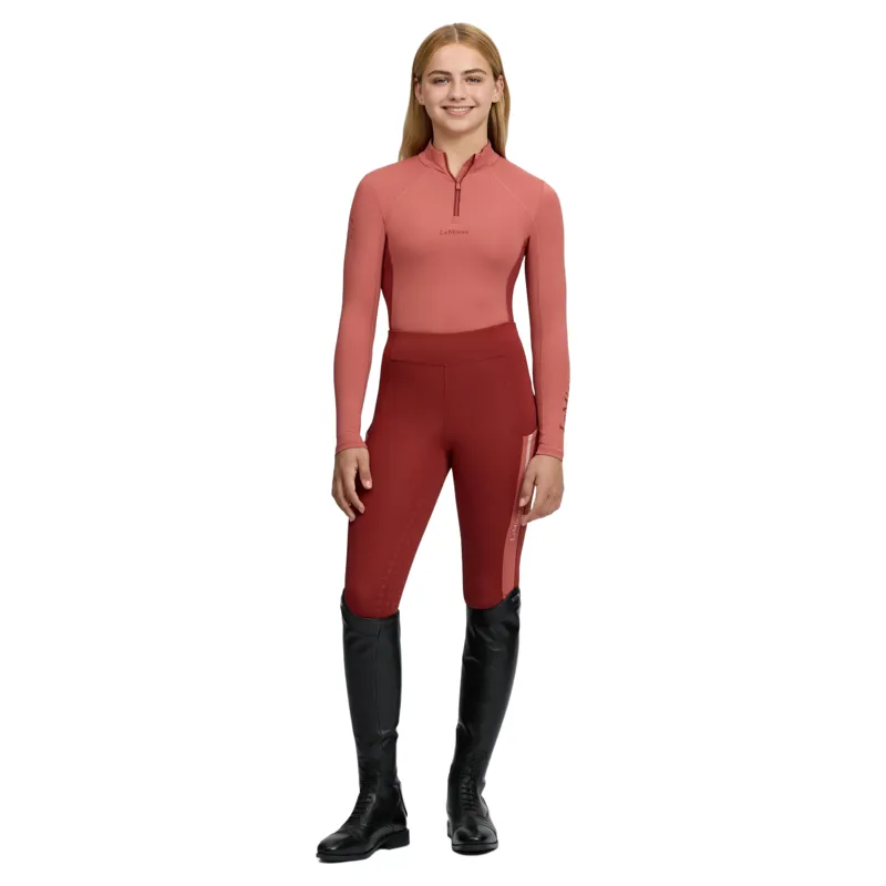 LeMieux Young Rider Classique Long Sleeve Base Layer - Spiced Earth-6