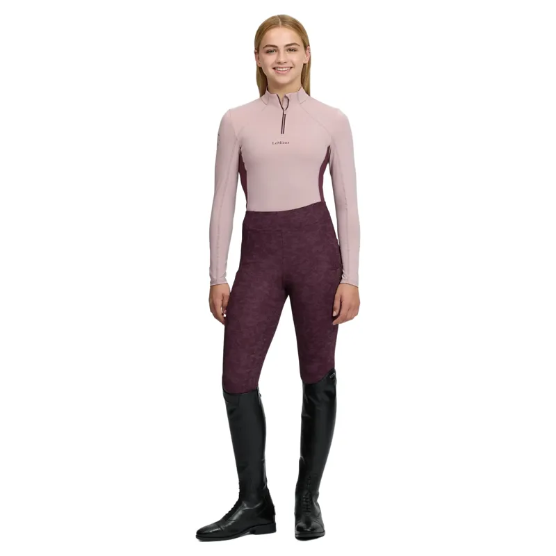 LeMieux Young Rider Classique Long Sleeve Base Layer - Wild Rose-4