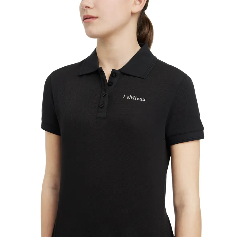 LeMieux Young Rider Classique Polo Shirt - Black-3