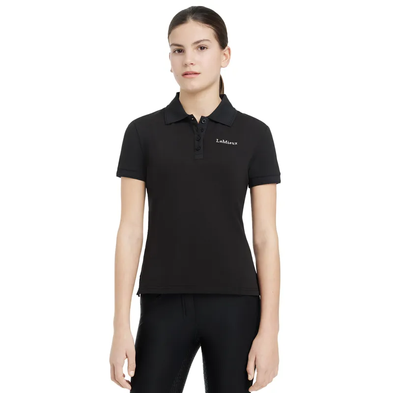 LeMieux Young Rider Classique Polo Shirt - Black