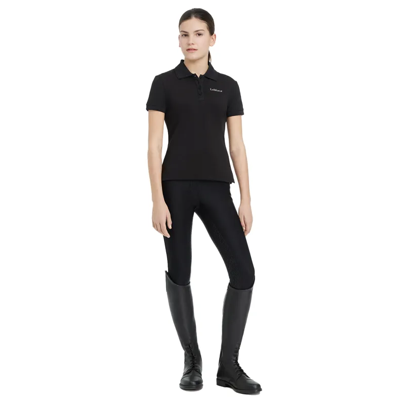 LeMieux Young Rider Classique Polo Shirt - Black-4