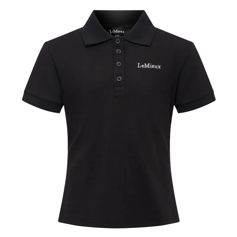 LeMieux Young Rider Classique Polo Shirt - Black-2