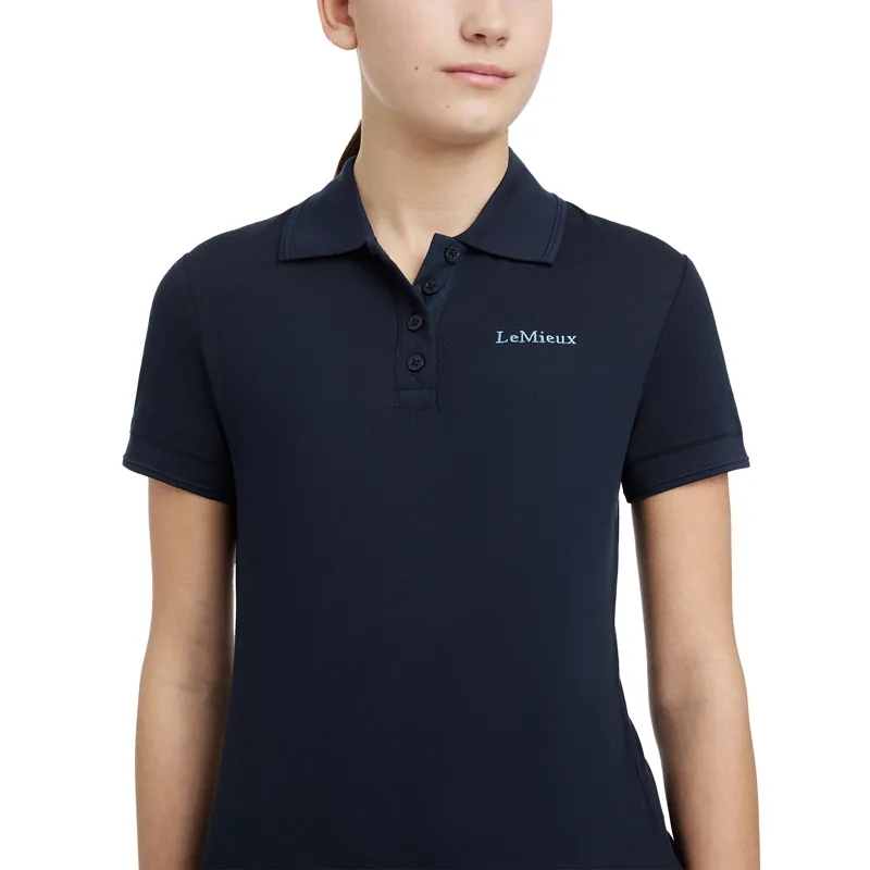 LeMieux Young Rider Classique Polo Shirt - Navy-3