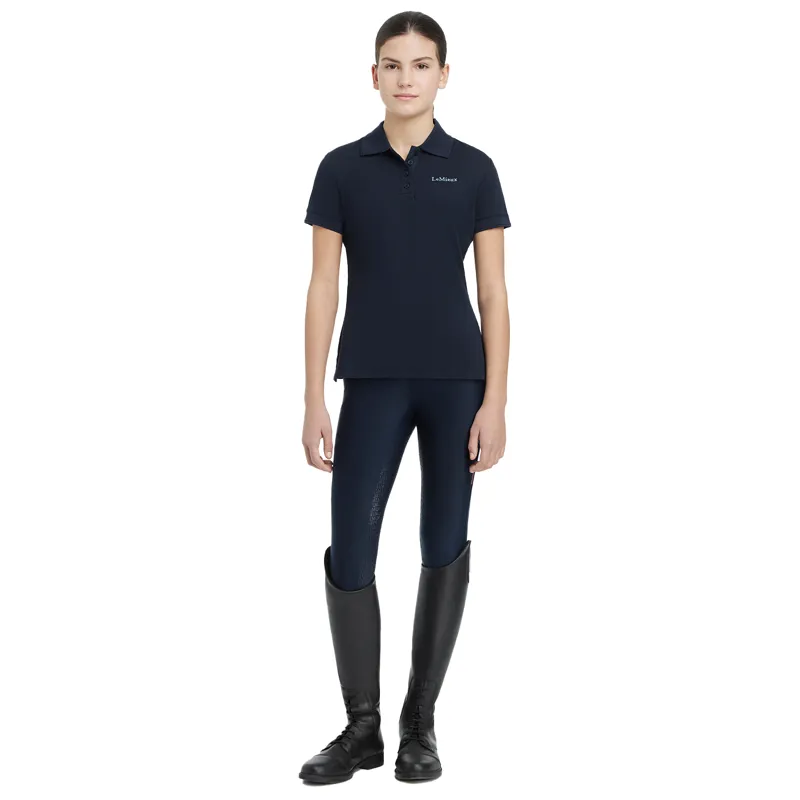 LeMieux Young Rider Classique Polo Shirt - Navy-4