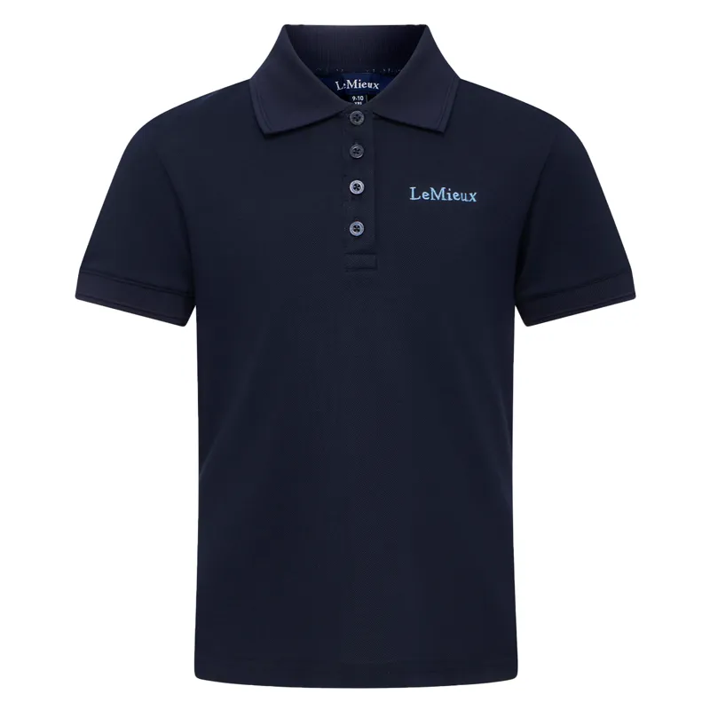 LeMieux Young Rider Classique Polo Shirt - Navy-2