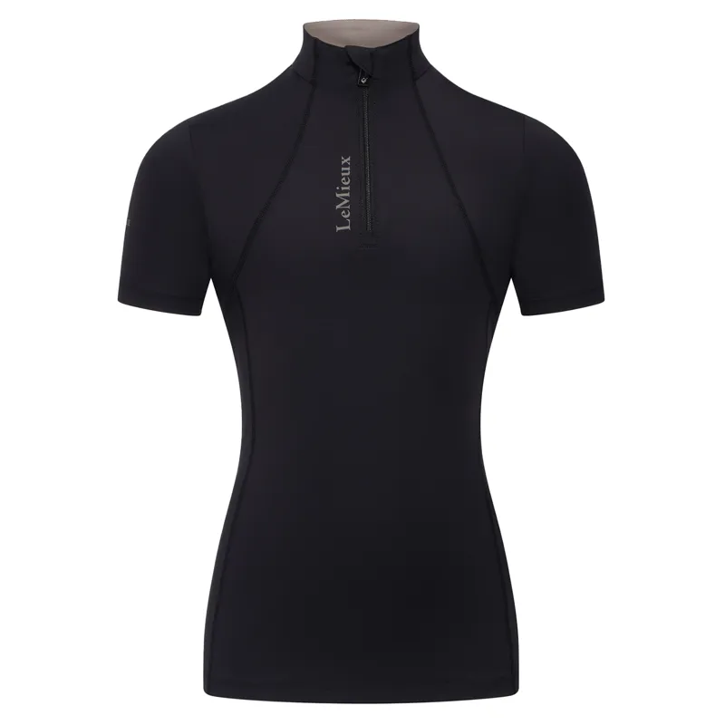 LeMieux Young Rider Classique Short Sleeve Base Layer - Black-1