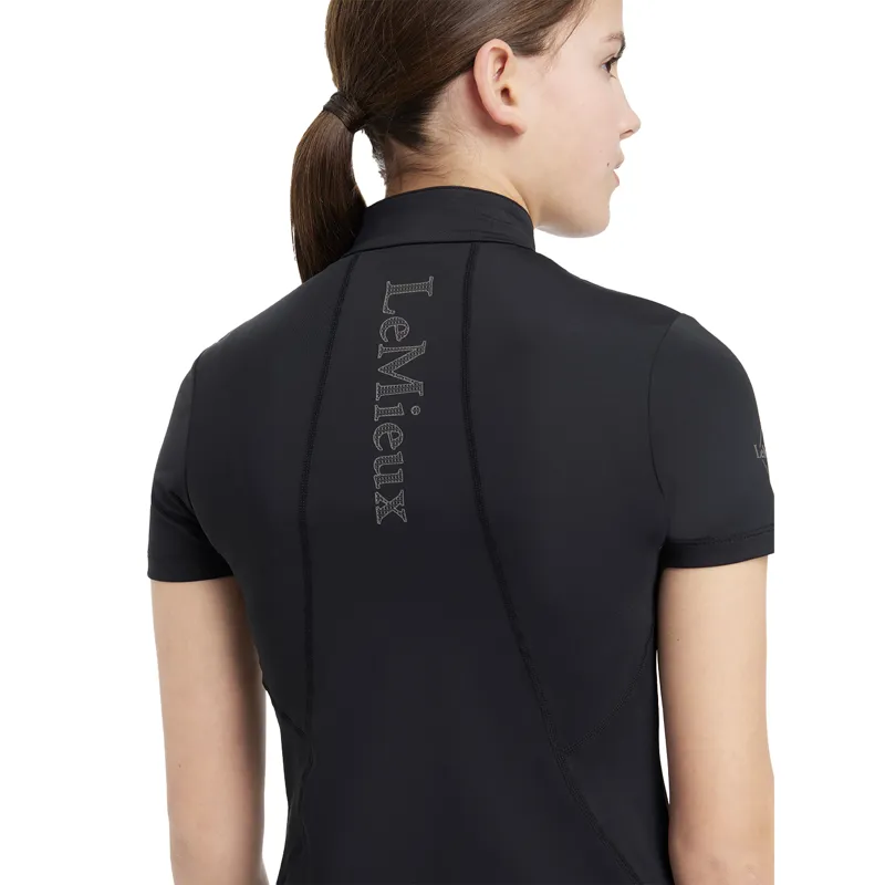 LeMieux Young Rider Classique Short Sleeve Base Layer - Black-4