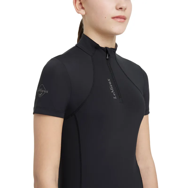 LeMieux Young Rider Classique Short Sleeve Base Layer - Black-5