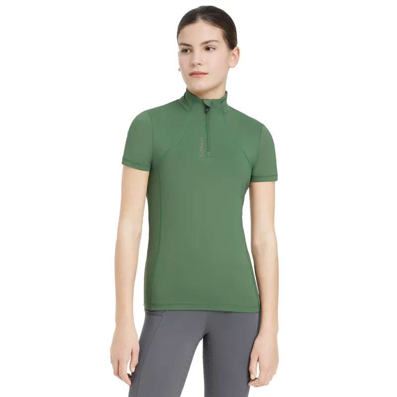 LeMieux Young Rider Classique Short Sleeve Base Layer - Hunter Green
