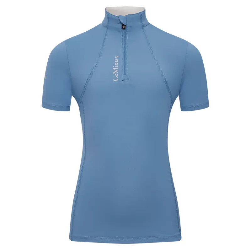 LeMieux Young Rider Classique Short Sleeve Base Layer - Ice Blue-1