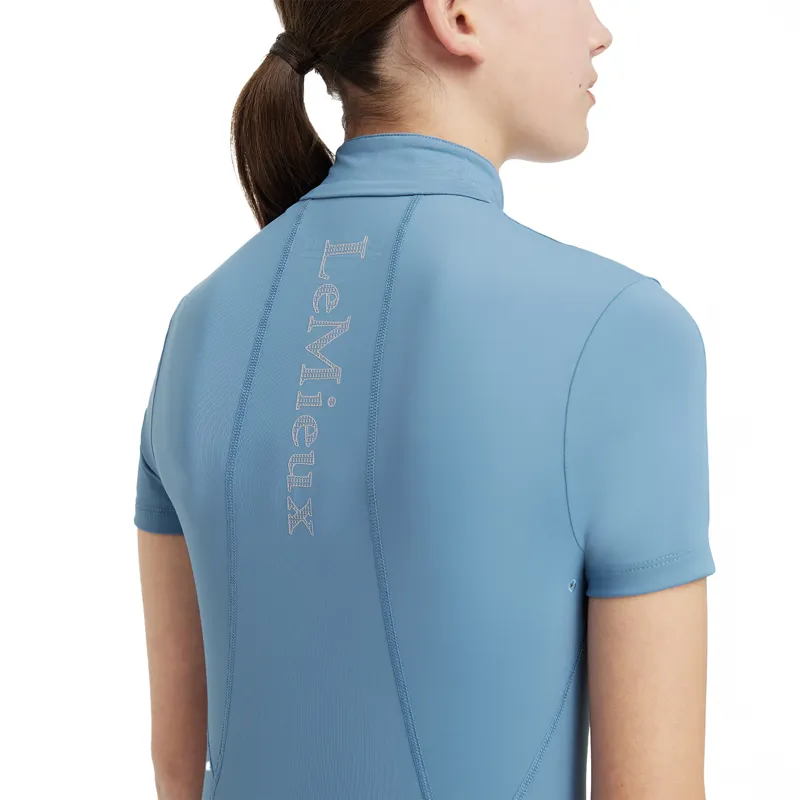 LeMieux Young Rider Classique Short Sleeve Base Layer - Ice Blue-4