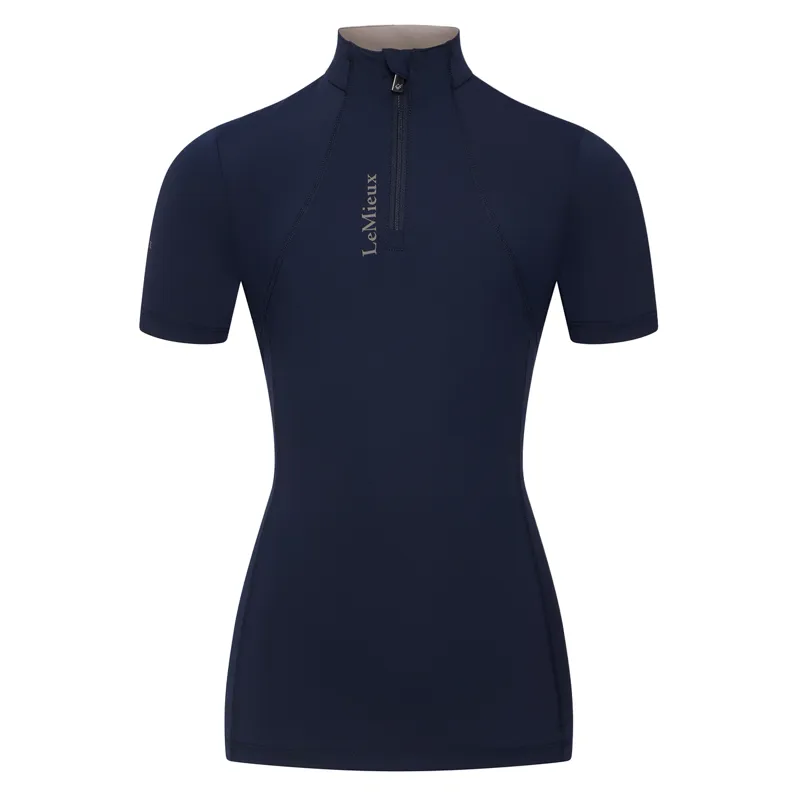LeMieux Young Rider Classique Short Sleeve Base Layer - Navy-1