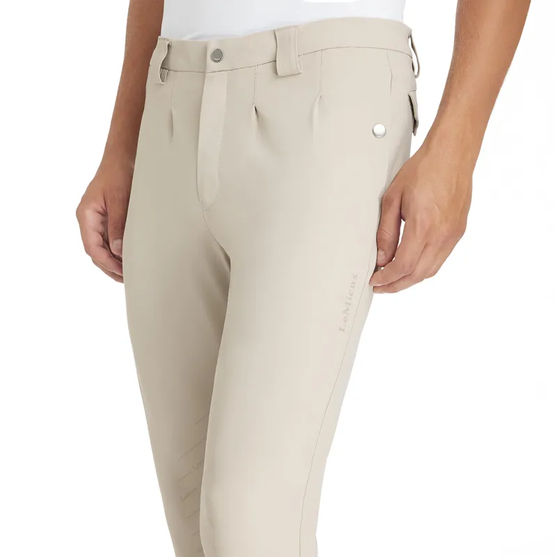 LeMieux Classique Mens Knee Grip Breeches - Beige-3