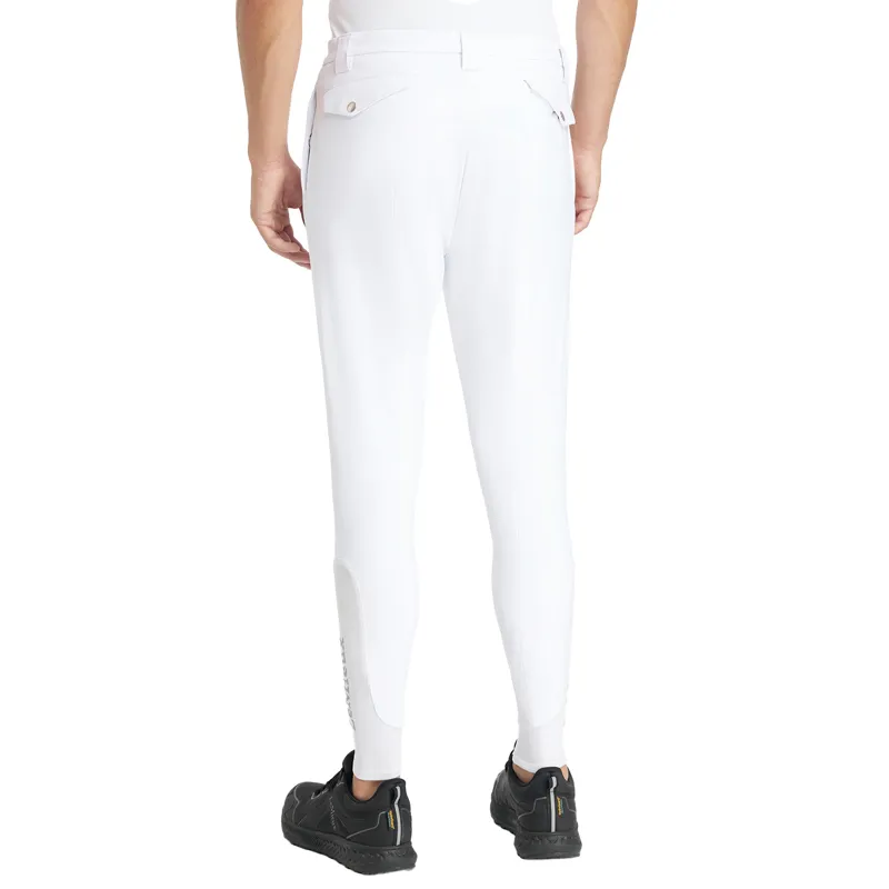LeMieux Classique Mens Knee Grip Breeches - White-1