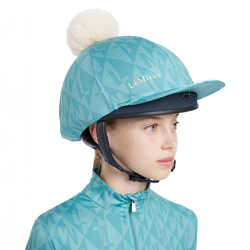 LeMieux Clea Hat Silk - Lagoon-4