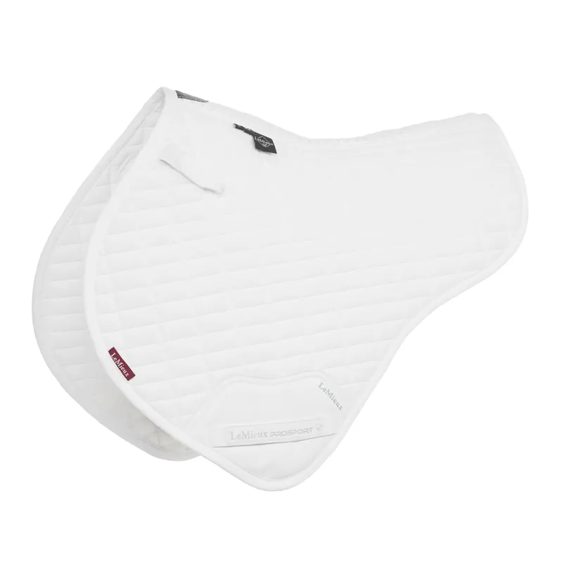 LeMieux Cotton Close Contact Half Square - White