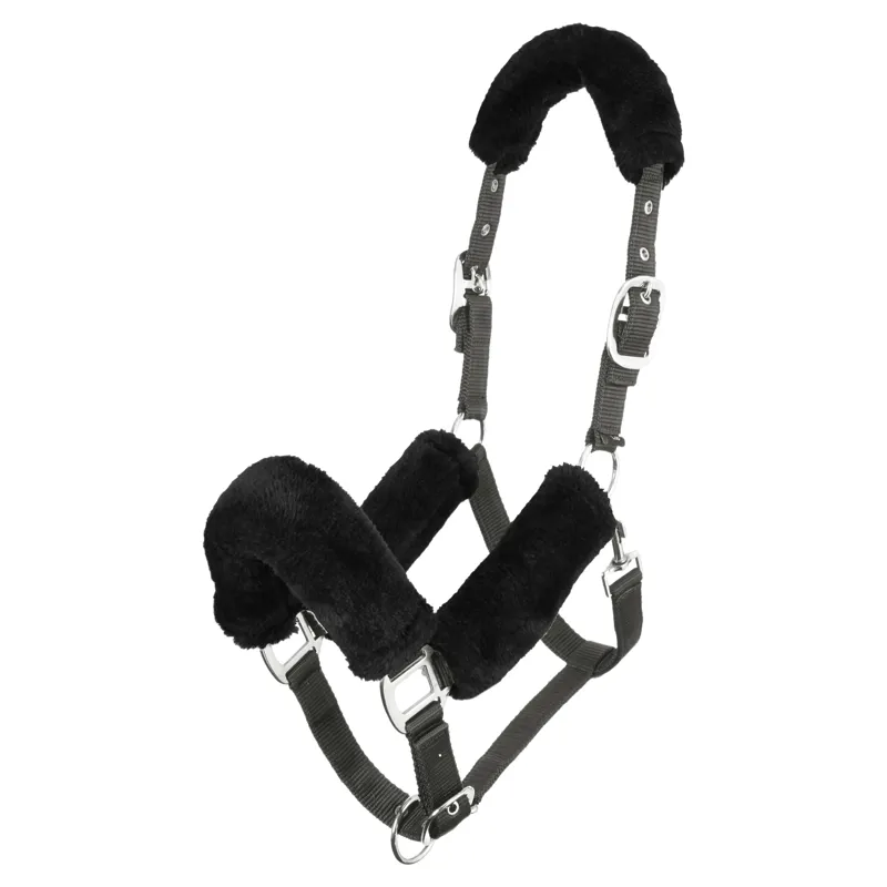 LeMieux Comfort Fleece Headcollar - Black/Grey