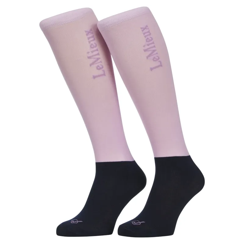 LeMieux Competition Junior Tall Riding Socks - Fondant