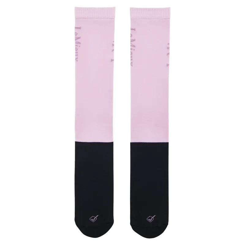 LeMieux Competition Junior Tall Riding Socks - Fondant-1