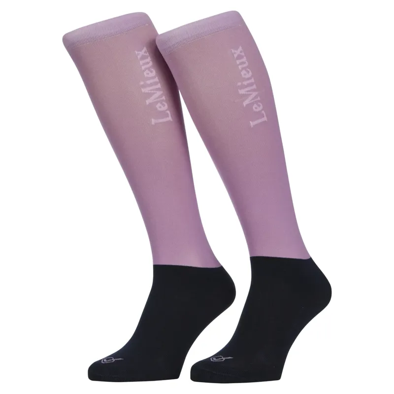 LeMieux Competition Junior Tall Riding Socks - Mallow