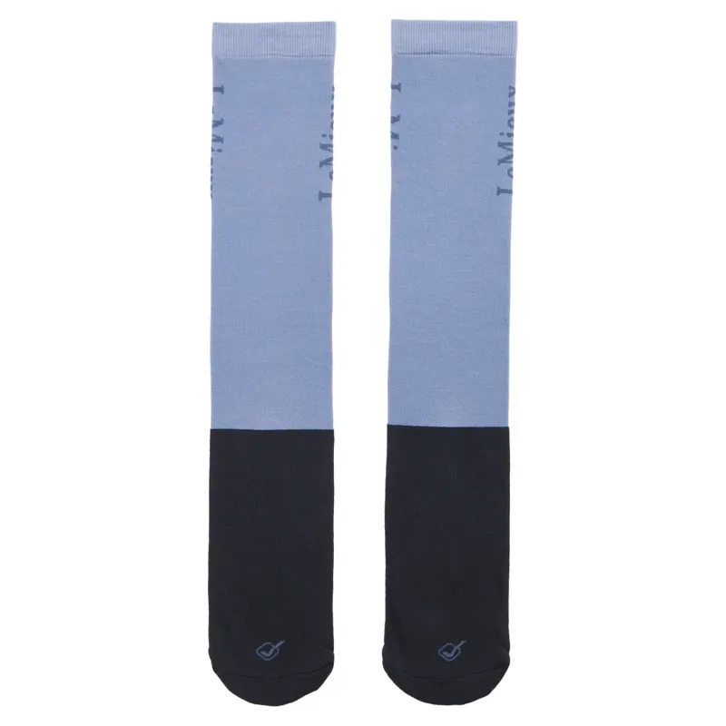 LeMieux Competition Junior Tall Riding Socks - Powder Blue-1