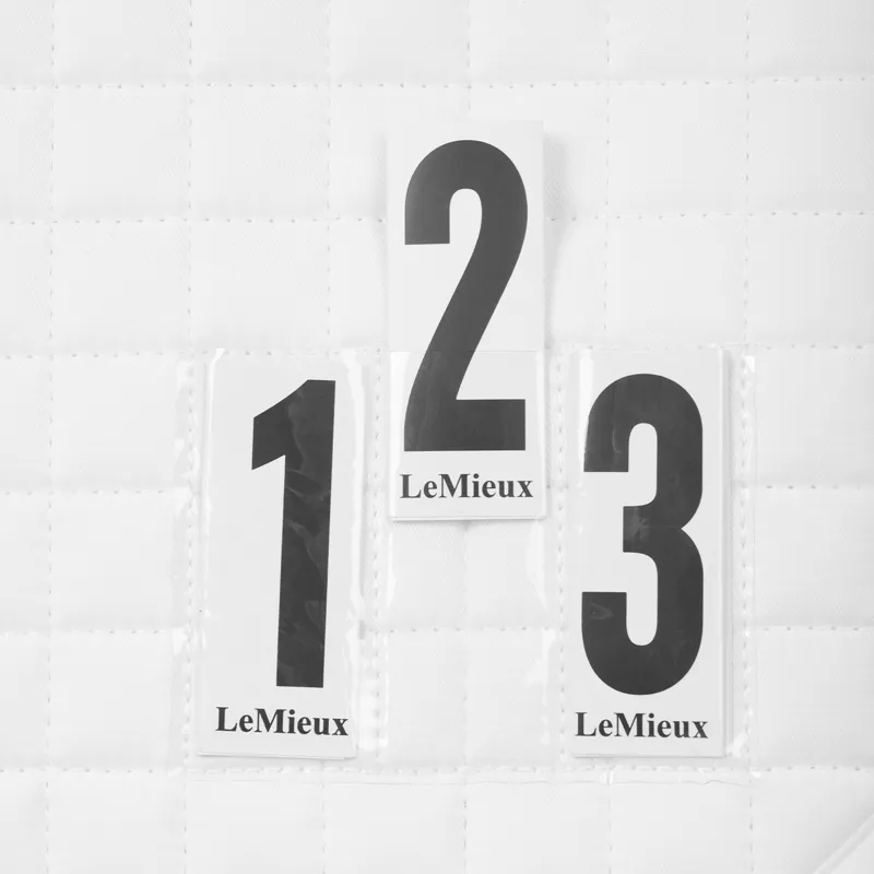 LeMieux Cotton Dressage Competition Saddle Pad - White-1