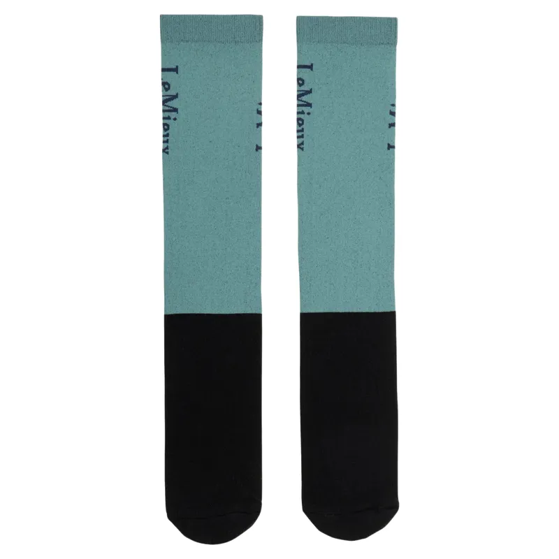LeMieux Competition Riding Socks 2 Pack - Aloe-1