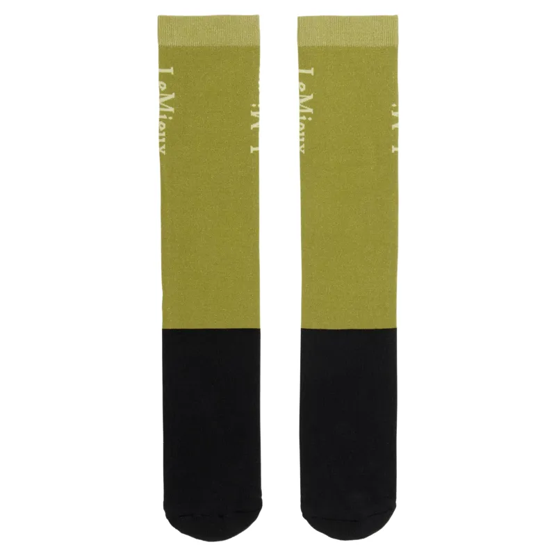 LeMieux Competition Riding Socks 2 Pack - Gooseberry-1