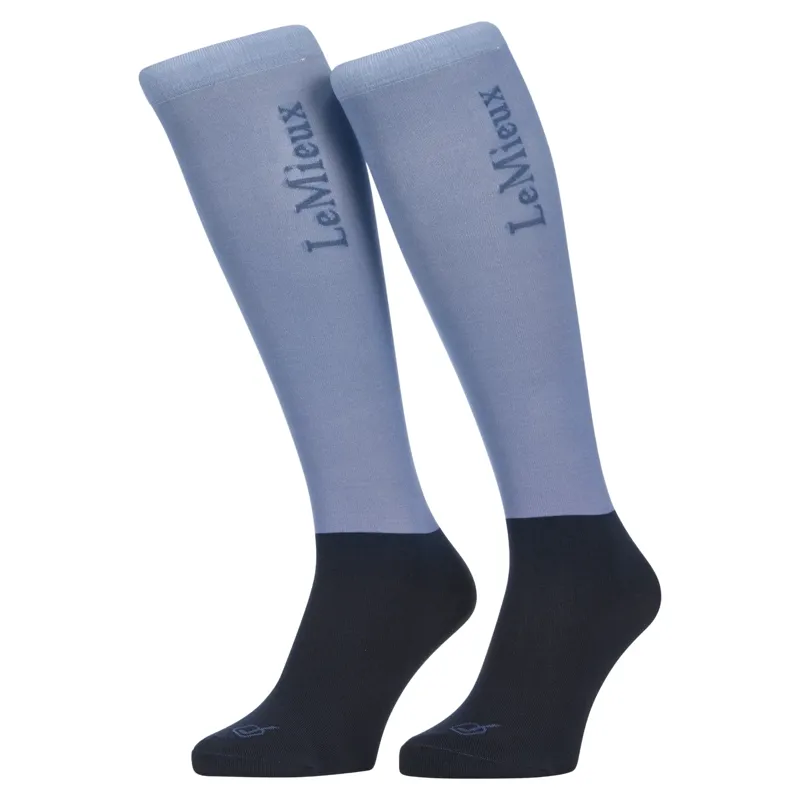 LeMieux Competition Riding Socks 2 Pack - Powder Blue
