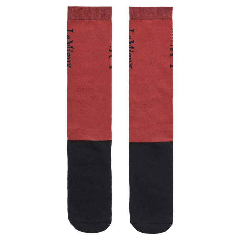 LeMieux Competition Riding Socks 2 Pack - Russet-1