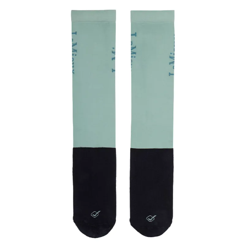 LeMieux Junior Competition Riding Socks 2 Pack - Aqua-1