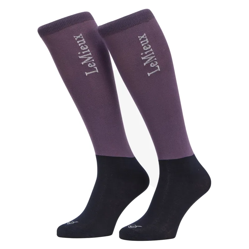 LeMieux Competition Riding Socks 2 Pack - Juniper