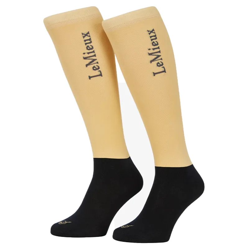 LeMieux Competition Riding Socks 2 Pack - Mimosa