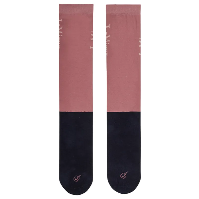 LeMieux Competition Riding Socks 2 Pack - Peony-2