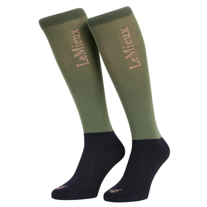 LeMieux Competition Riding Socks 2 Pack - Rosemary