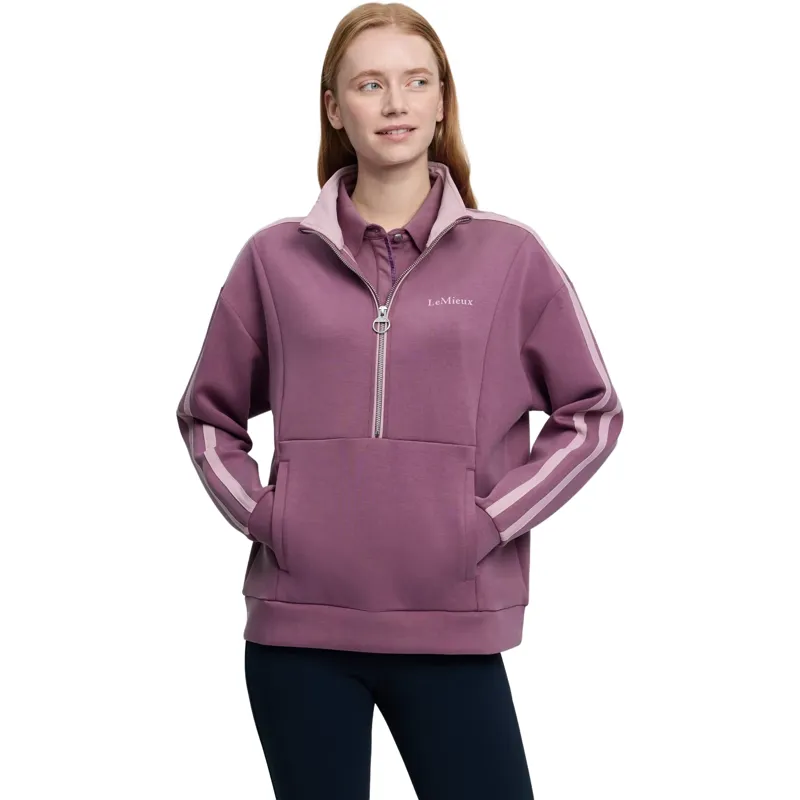 LeMieux Connie Womens Half Zip Sweatshirt - Mallow