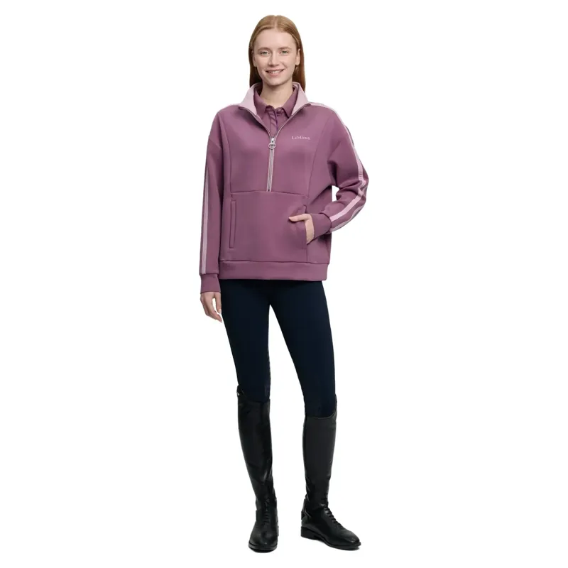 LeMieux Connie Womens Half Zip Sweatshirt - Mallow-2