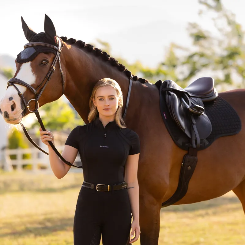 LeMieux Cotton GP Square - Black-1