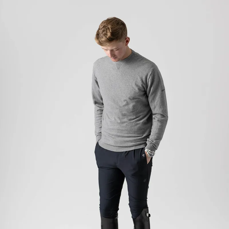 LeMieux Elite Crew Neck Mens Jumper - Grey-2
