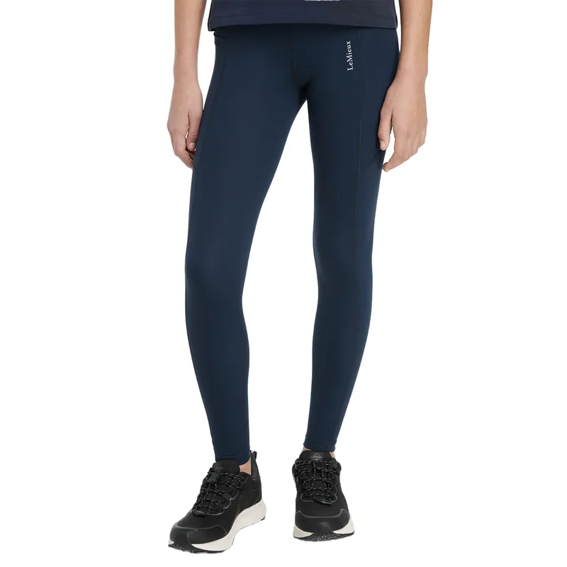 LeMieux Young Rider Darla Junior Sport Leggings - Navy-3