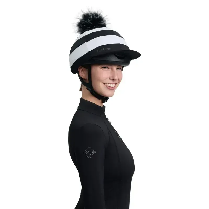 LeMieux Derby Pom Pom Hat Silk - Black-5