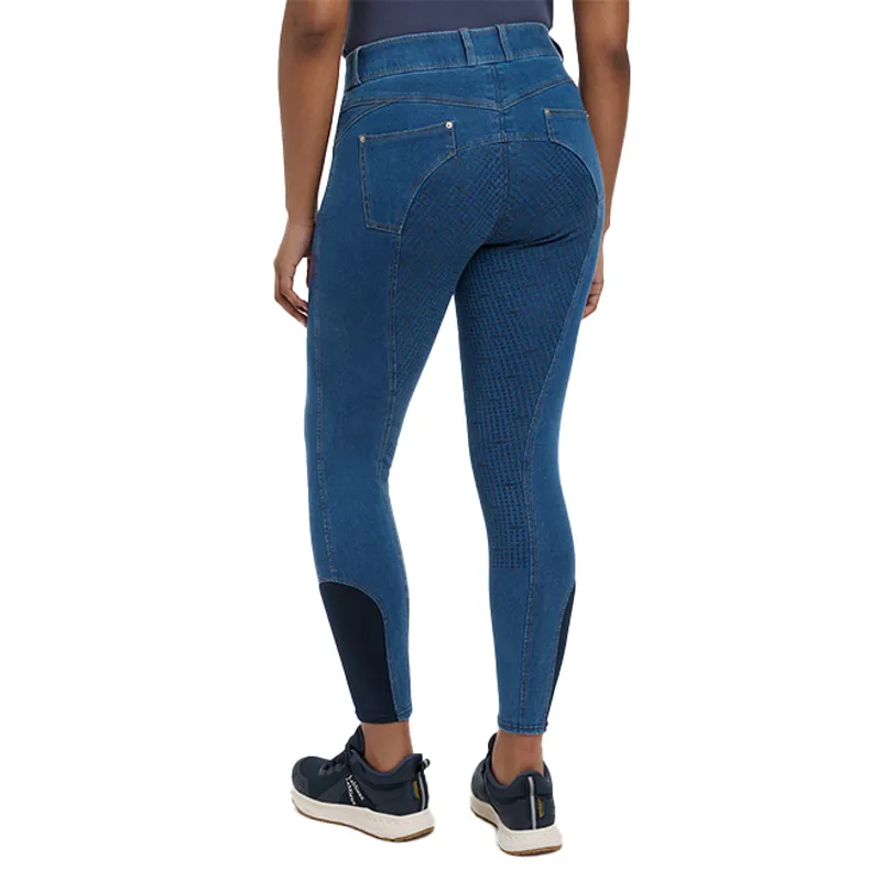 LeMieux Dolly Full Grip Ladies Breeches - Denim-3
