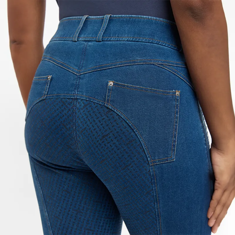 LeMieux Dolly Full Grip Ladies Breeches - Denim-5