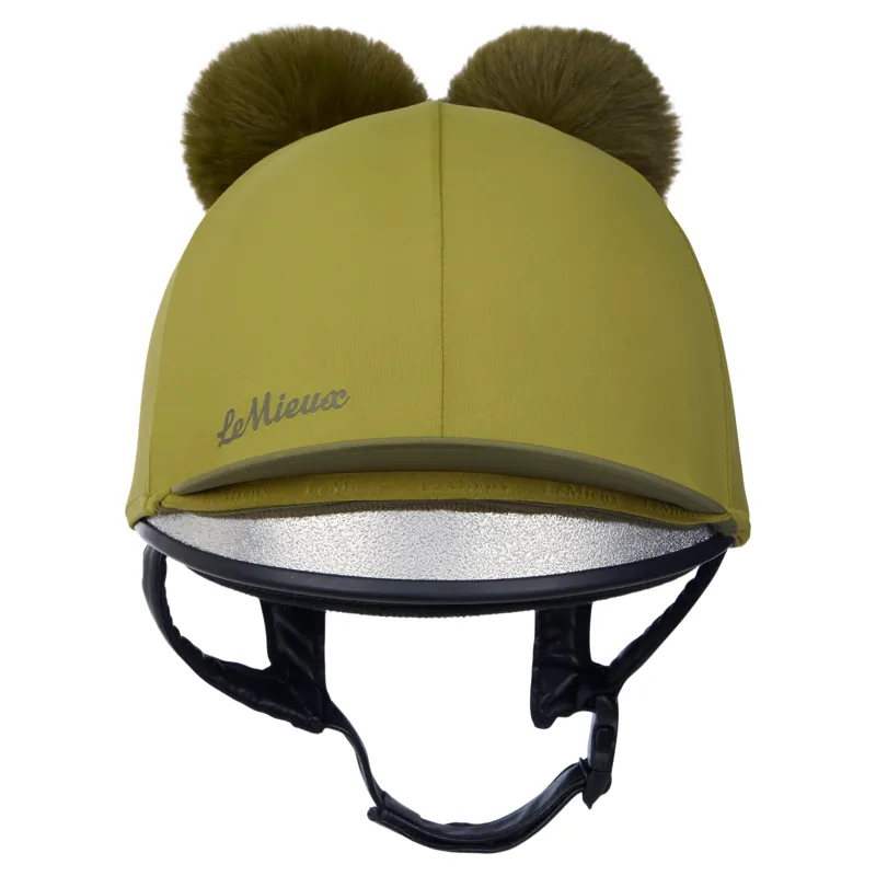 LeMieux Mini Double Pom Hat Silk - Gooseberry-3