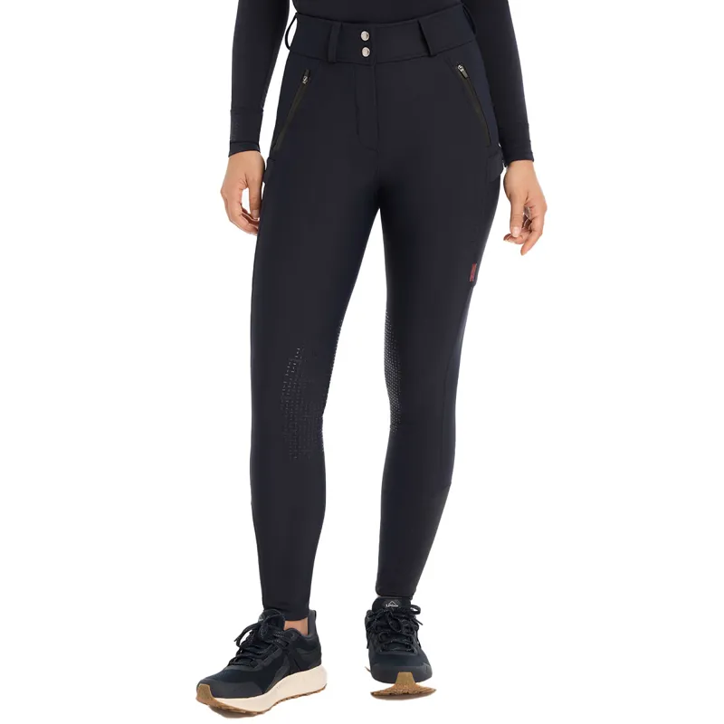 LeMieux DryTex Waterproof Knee Grip Ladies Breeches - Navy-2