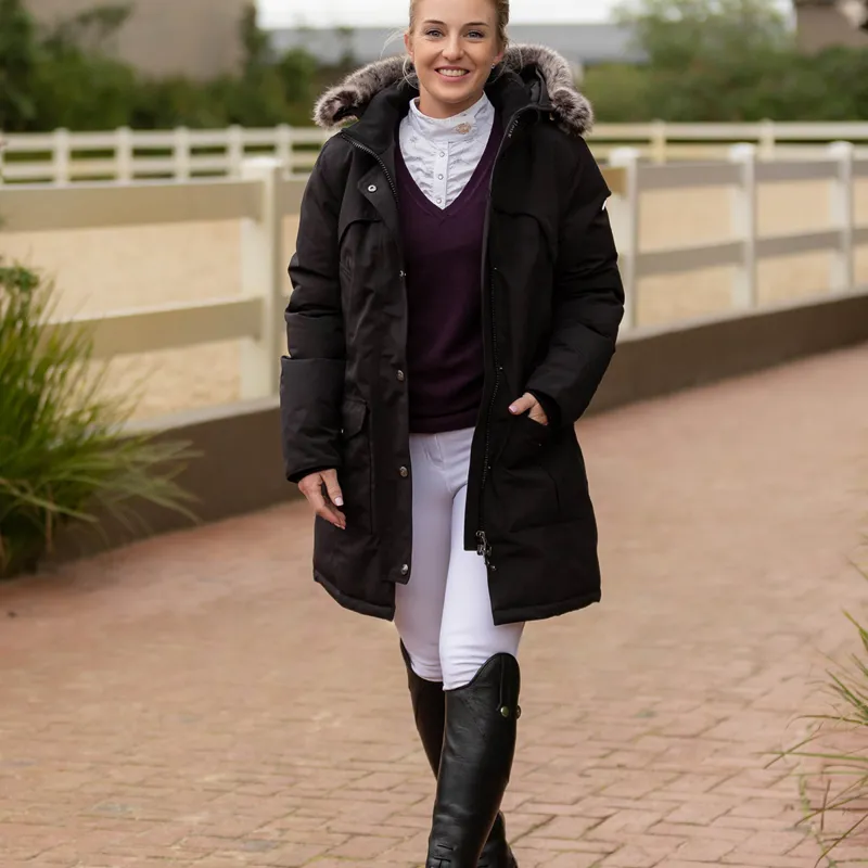 LeMieux Drytex Waterproof Full Grip Womens Winter Breeches - White-4