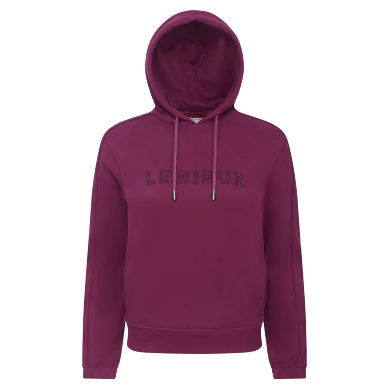 LeMieux Eden Womens Sparkle Hoodie - Blackberry-1