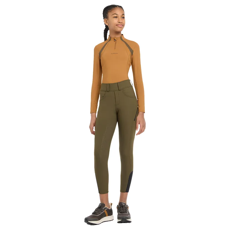 LeMieux Ella Young Rider Winter Bregging Riding Tights - Alpine-3